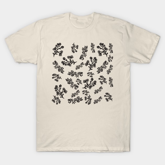 Flower Pattern T-Shirt by Xatutik-Art